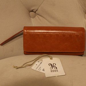 HOBO Brand Rider Genuine Leather Continental Wallet EUC MSRP $118